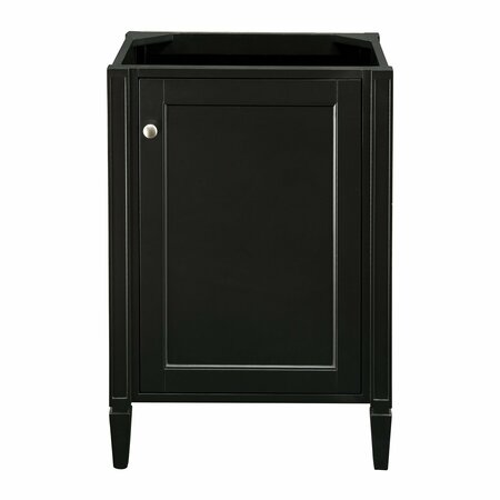 JAMES MARTIN VANITIES Britannia 24in Single Vanity Cabinet, Black Onyx E652-V24-BKO